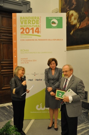 Il presidente Mauro Furlani riceve il riconoscimento